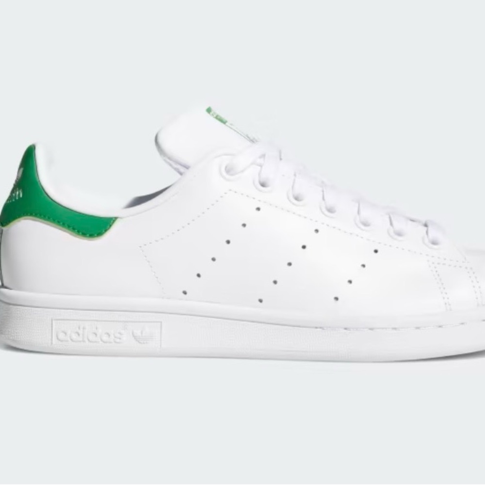 Adidas Classic White and Green Shoes